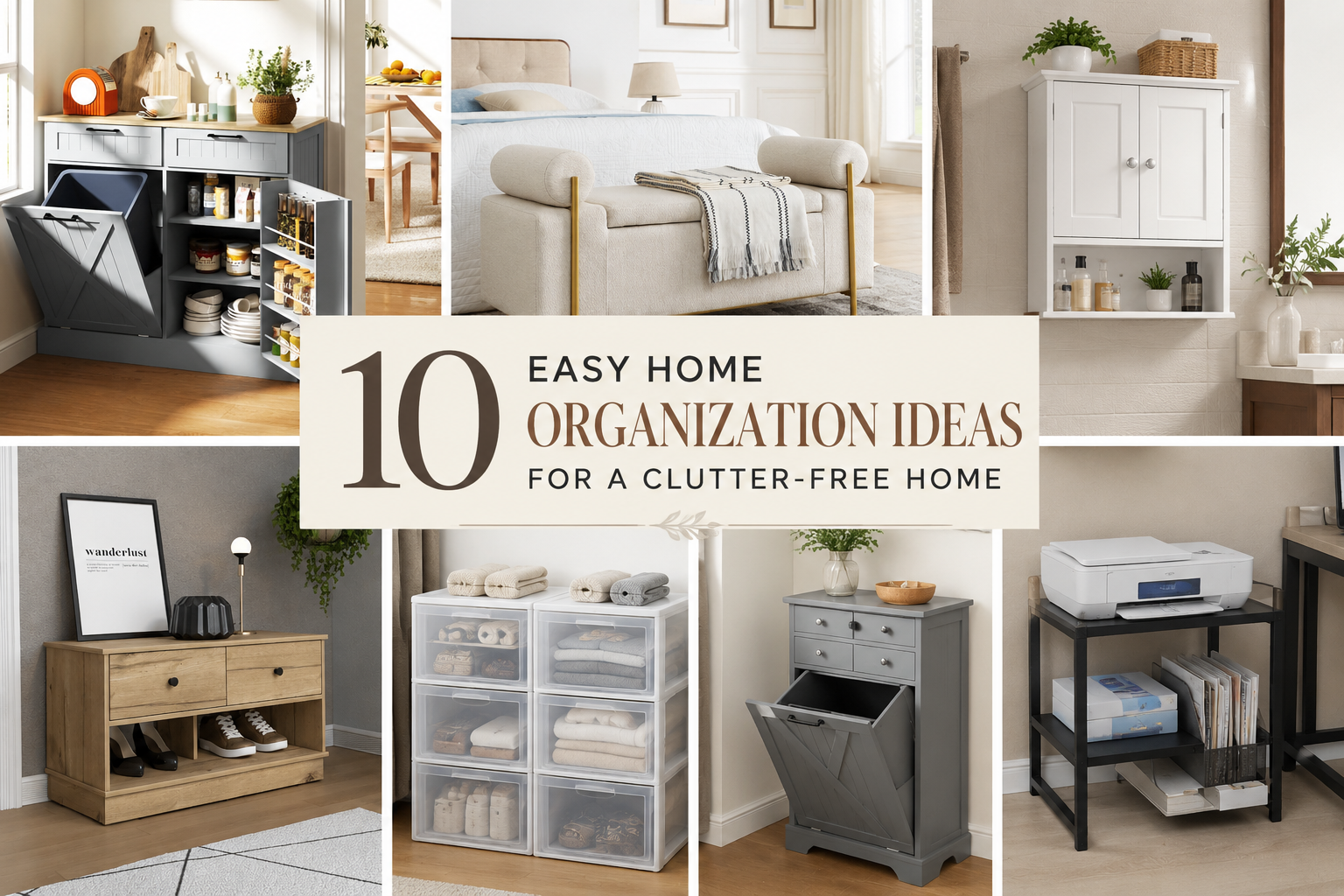 10 Easy Home Organization Ideas for a Clutter-Free Home