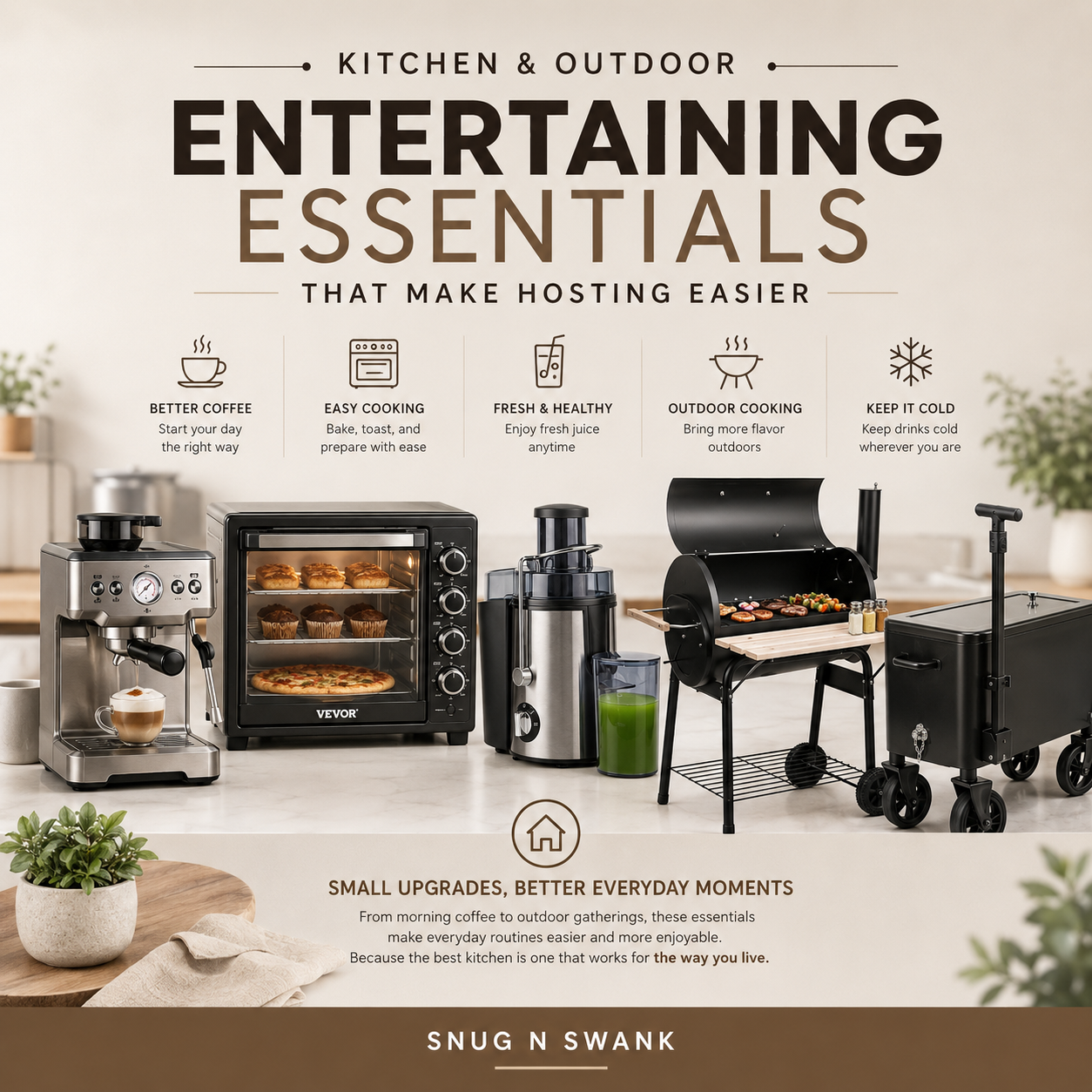 Kitchen & Outdoor Entertaining Essentials That Make Hosting Easier