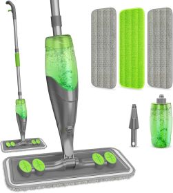 Spray Mop for Floor Cleaning - Wet Dry Hardwood Floor Mops with 3 Microfiber Washable Pads for Swiffer Powermop - Flat Mop with Sprayer for Tile Wood