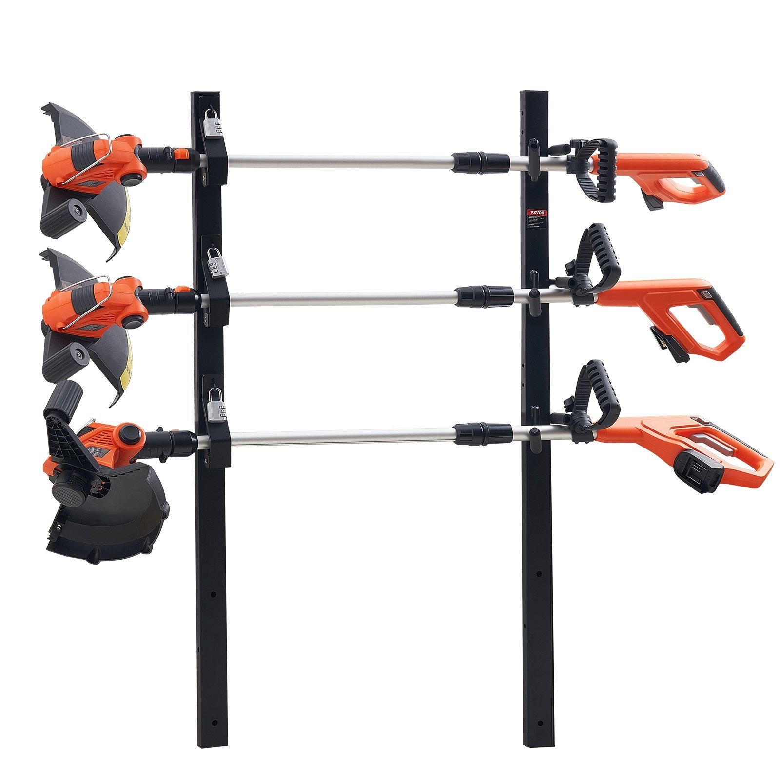 Trimmer Rack Sliding VEVOR Trimmer Rack, 3 Place Weeder Trimmer Rack, Locking Trim Holder ...