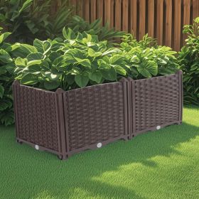 SOGA 80cm Deep Planter Box – Durable Outdoor Plastic Garden Bed with Legs for Vegetables, Herbs, and Flowers