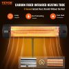 VEVOR Infrared Heater, 1500W Remote Control Electric Space Heater, LED Screen Patio Heater w/ 3 Speeds & Timer, Outdoor/Outdoor for Porch,Dining Room