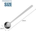 6 Pack Coffee Spoons, Round Dessert Spoons, Stainless Steel Tea Spoon Set for Chocolate, Cake,Ice Cream