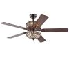 Boot Rustic Bronze 52 inch 5 Blade Ceiling Fan