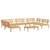 Pallet Sofa Set Natural Wood Solid Acacia Wood 6 Piece Set