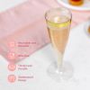 Set of 24 Plastic Champagne Flutes with Gold Rim Shatterproof Disposable Glasses for Weddings, Cocktail Parties, and Outdoor Celebrations