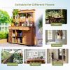 [Assembly Video Provided] 65.7'' H Tall Garden Potting Bench Table with Hutch,Patio Storage Workstation with 3 Shelves,6 Drawers