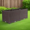 SOGA 80cm Deep Planter Box – Durable Outdoor Plastic Garden Bed with Legs for Vegetables, Herbs, and Flowers