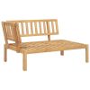 Pallet Sofa Set Natural Wood Solid Acacia Wood 6 Piece Set