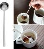 6 Pack Coffee Spoons, Round Dessert Spoons, Stainless Steel Tea Spoon Set for Chocolate, Cake,Ice Cream