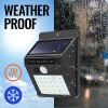 Motion Sensor Light Outdoor Solar Powered Security Lights 10 LED Wireless Flood