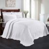 Aspen Cotton Blend Jacquard Floral Scalloped Edge Bedspread Set