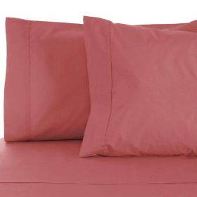 Egyptian Cotton 530 Thread Count Solid Luxury Pillowcases, Set of 2 (Color: Blush, size: Standard)