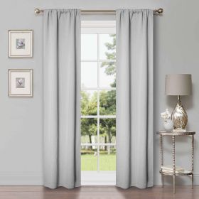 Solid Machine Washable Room Darkening Blackout Curtains, Set of 2 (Color: Marshmellow, size: 26" X 84")
