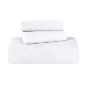 Victory Cotton Matelasse Scrolling Medallion Airy Bedspread Set (Color: White, size: Twin)