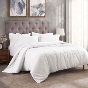 300 Thread Count Modal from Beechwood Solid Duvet Cover Set (Color: White, size: King\California King)