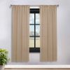 Solid Room Darkening Rod Pocket Blackout Curtain Panels, Set of 2