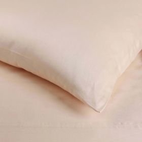 Egyptian Cotton 400 Thread Count Solid Luxury Pillowcases, Set of 2 (Color: Pink, size: King)
