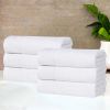 Honeycomb Textured Waffle Border Cotton Hand Towels, Set of 4