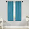 Solid Room Darkening Blackout Curtain Panels, Back Tabs, Set of 2