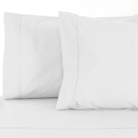 Cotton Blend 800 Thread Count Solid Pillowcase Set of 2 (Color: White, size: Standard)