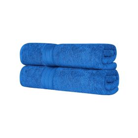 Atlas Cotton Heavyweight Absorbent Plush 2 Piece Bath Sheet Set (Color: Allure, size: 2 Piece Bath Sheets)