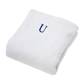 Cotton Monogrammed Patio Chaise Lounge Chair Cover (Color: U, size: 1 Piece Lounge Chair Cover)