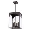Large Outdoor Pendant Light Fixtures 4-Light, Exterior Hanging Lantern Porch Light Adjustable