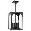 Large Outdoor Pendant Light Fixtures 4-Light, Exterior Hanging Lantern Porch Light Adjustable
