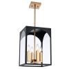 Large Outdoor Pendant Light Fixtures 4-Light, Exterior Hanging Lantern Porch Light Adjustable
