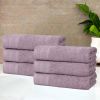 Honeycomb Textured Waffle Border Cotton Hand Towels, Set of 4