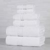 Organic Cotton Solid Plush Assorted 6 Piece Towel Set