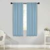 Solid Room Darkening Blackout Curtain Panels, Back Tabs, Set of 2