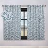 Leaves Room Darkening Back Tabs Blackout Curtain Panels, Set of 2
