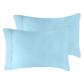 Modal from Beechwood 300 Thread Count Solid 2 Piece Pillowcase Set (Color: Light Blue, size: Standard)